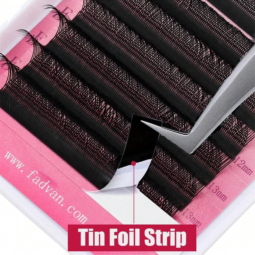 FADVAN YY Shape 6-15mm Lashes 2D 0.07/0.05mm Faux Mink C/D Curl Natural Soft Brazilian Premade Volume Fan Eyelashes Extension