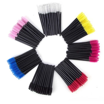 CNK 50Pcs Makeup Brushes Disposable Eyebrow Brush Mascara Wand Applicator Spo Eye Lashes Brush Cosmetic Eyelash Extension Tools