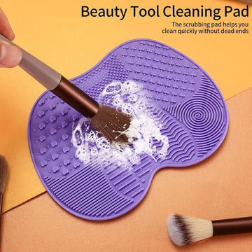 1pc Makeup Brush Cleaning Pad Makeup Brush Cleaning, Deep Cleaning, Foundation Makeup Brush Brush, Essential Makeup Tool